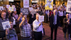 Traumatising? Wilson Asset Management’s Geoff Wilson and shareholders protest the then-Labor opposition’s dividend imputation changes in 2019. 