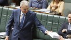 Minister for Employment and Workplace Relations Tony Burke  introducing the 284-page Closing Loopholes Bill.