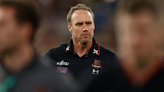 Ben Rutten won’t coach Essendon this weekend.