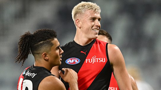 Isaac Kako and Nate Caddy were close friends before they became Bombers. They’ve already shown glimpses of their star potential.