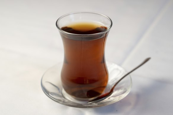 Complimentary Turkish tea.