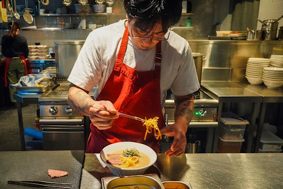 Chef Atsushi Kawakami is drawing on childhood memories for his monthly ramen specials at Suupaa in Cremorne.