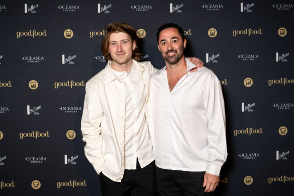 Vue de Monde executive chef Hugh Allen (left) and Andy Allen of Three Blue Ducks and MasterChef.