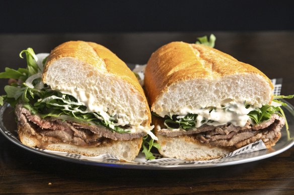 Chicago-style Deli Beef roll.