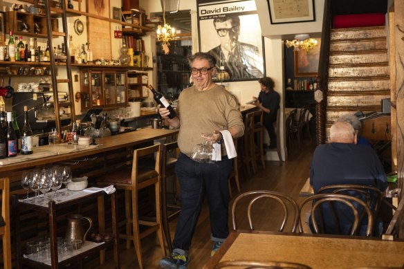 Co-owner Mario Di Ienno treads the boards at Gerald’s.