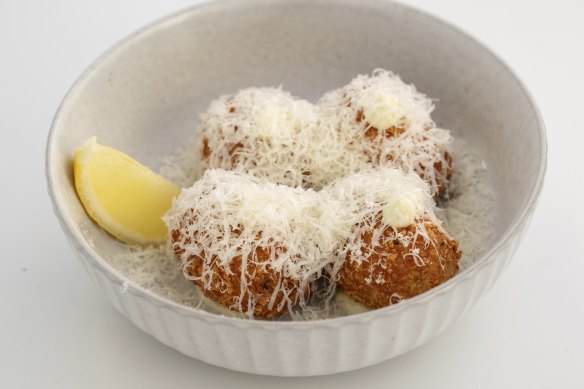 Saganaki croquettes.