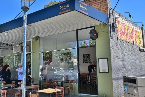Athos cafe is tucked in a side street in Strathmore, the first of many of the cafe’s surprises.