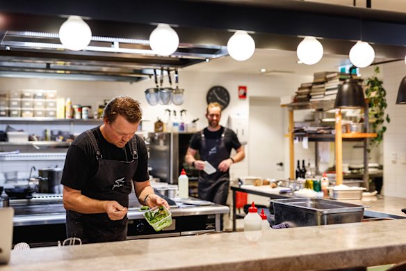 Yarri head chef and partner Chef Aaron Carr (left) has been cooking in the South West for more than three decades.