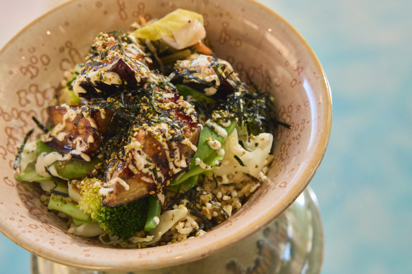 Teriyaki eggplant.
