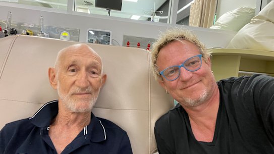 Mark Kilian with his father, Frans. 