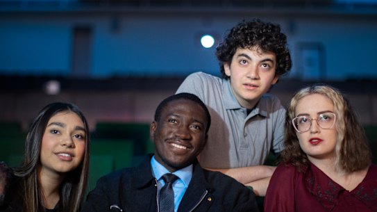 The Age, news.Business. These young people are the subjects of a new movie - Spreadsheet Champions - and competed in the recent Microsoft Excel world championships. The film is appearing at the upcoming Melbourne International Film Festival.Left to right. 1. Carmina Solares,Yvan De La Paix,Alkmini Gaitantzi and
.Mason Brainthwaite,Pic Simon Schluter 8 August 2025