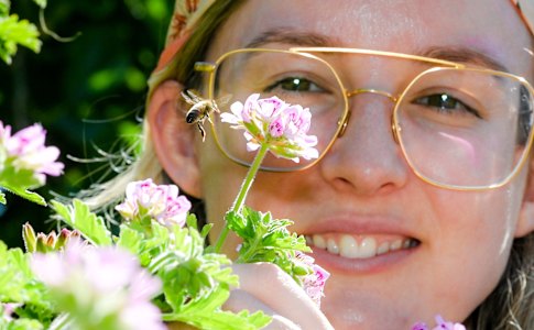 Thornbury resident Maggie May, who is keen to take part in the Backyard Bee Census.