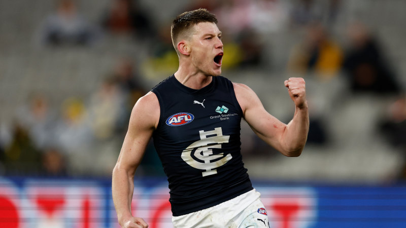 AFL round 16 live updates: Carlton make it five wins in a row, consolidate second spot; Hinkley emotional after ‘hard week’