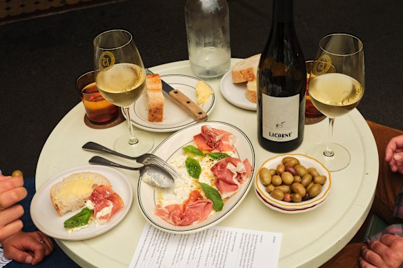 A snacks menu focuses on “picky bits”.