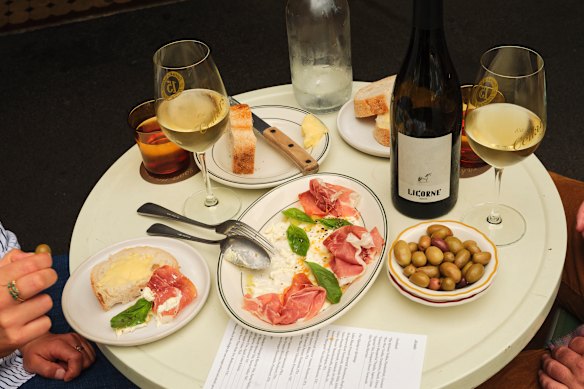 A snacks menu focuses on “picky bits”.