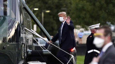 Trump is constantly monitored by Secret Service agents during his public appearances.