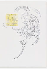 Darcey Bella Arnold, we be ed-it!, 2019, (detail) acrylic on canvas board, 125×95cm.