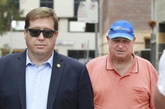 Guilty: Kenneth Grant, pictured with his son Troy Grant in December 2019.