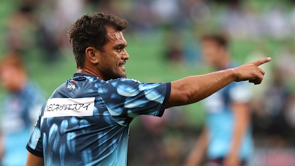 Karmichael Hunt marshals the troops against the Rebels. 