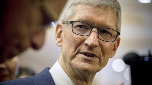 Apple chief Tim Cook has taken aim at Facebook.