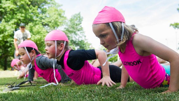 Canberra-Mollymook nippers Edmund O’Donohgue, Grace Rollston and Abigail Coatsworth.