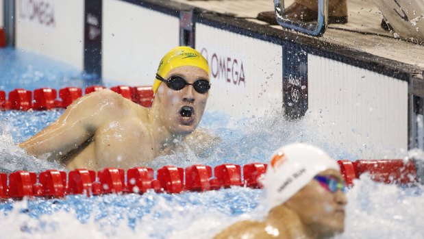 Mack Horton and Sun Yang clash at the Rio Games.