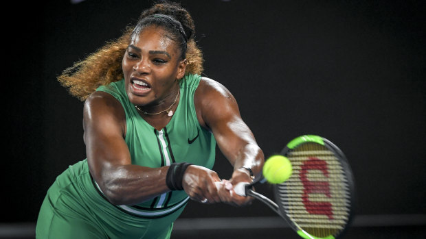 Serena Williams in action at this year's Open.