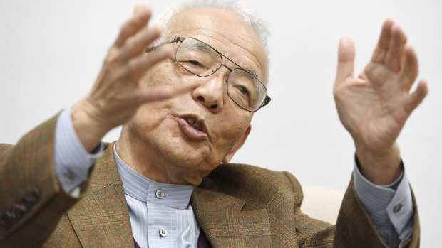 Syukuro Manabe, pictured in 2017, has won the Nobel Prize in Physics with two other scientists.