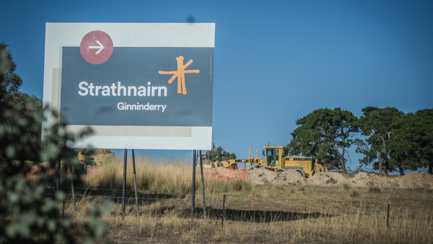 The first 350 homes built in the Ginninderry development will be in the new suburb of Strathnairn.