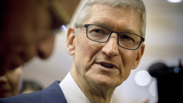 Bargain: Apple chief Tim Cook is worth about $US600m. 