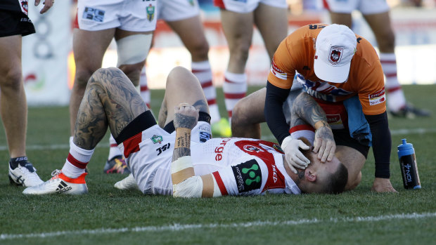 Head injuries are a regular feature of the game for NRL players.
