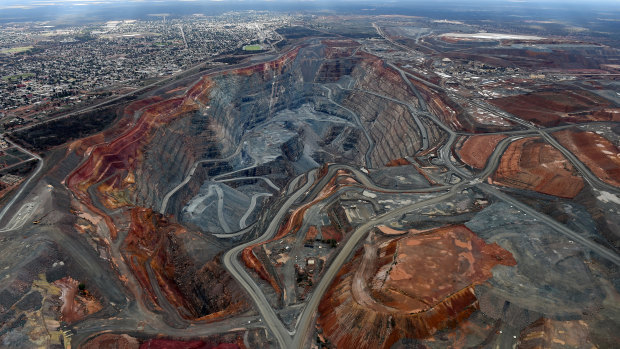 The Super Pit gold mine in Kalgoorlie. 