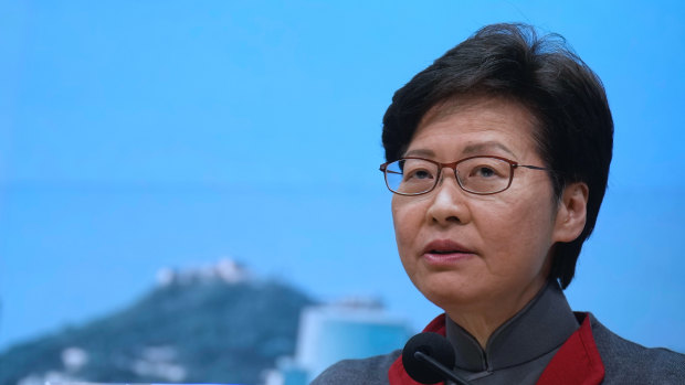 Hong Kong Chief Executive Carrie Lam has banned flights from some countries and tightened restrictions as Omicron threatens to take hold.