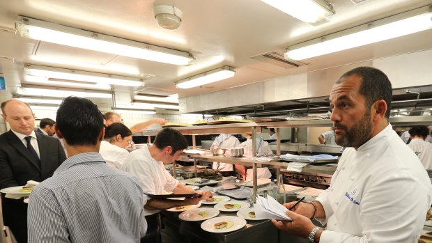 Last service for Guillaume Brahimi's Bennelong restaurant, New Year's Eve 2013. 