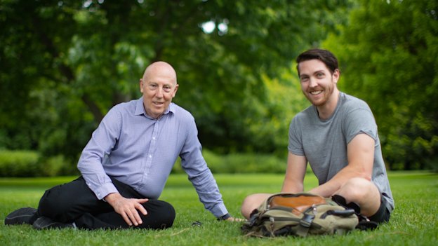 Les Firth and Alex Mallon: “I believed in nurture more than nature until I met Les,” says Alex. “He’s brought some clarity, perhaps, to why I am the way I am.”