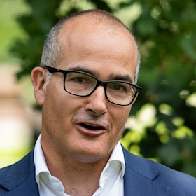 Victorian Deputy Premier James Merlino announcing a Code Brown.