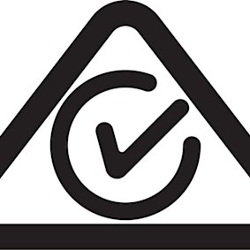 Look out for the Regulatory Compliance Mark, which shows compliance with Australian safety standards.