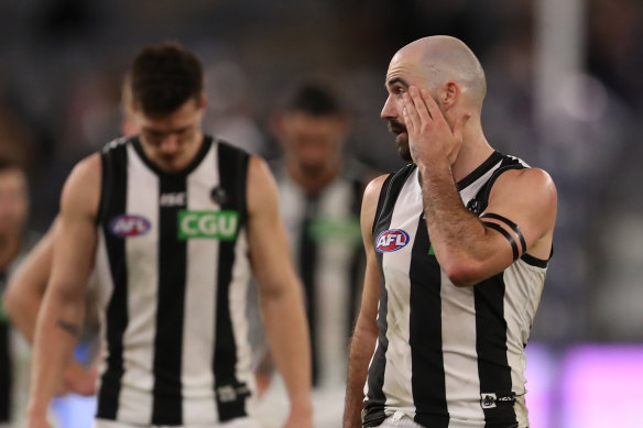 Steele Sidebottom has been lauded by his teammate for sacrificing to stay with the Pies as long as he has.