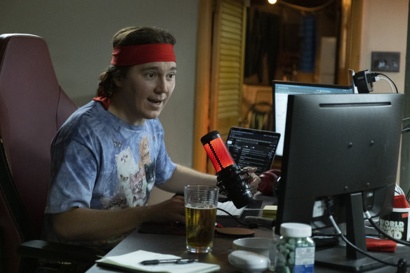 Paul Dano plays Keith “Roaring Kitty” Gill in Dumb Money.