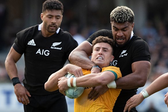 Tom Banks had an average afternoon for the Wallabies.