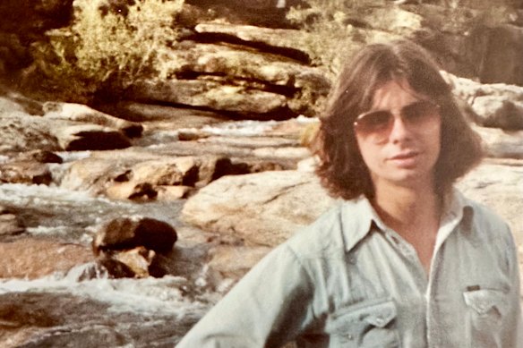 Tony Wright in his travelling days in the early 1970s.