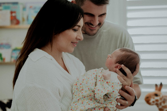 Amelia and Andrew Stojcevski conceived baby Aria with the help of IVF. It took five years to determine that Andrew’s sperm motility was the likely reason they were unable to conceive.