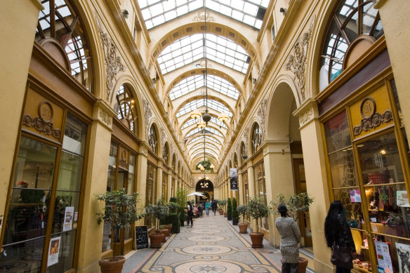 Galerie Vivienne with its domed glass roof.