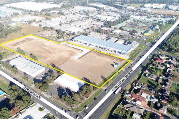 The englobo site at 1079 Great Western Highway, Minchinbury.
