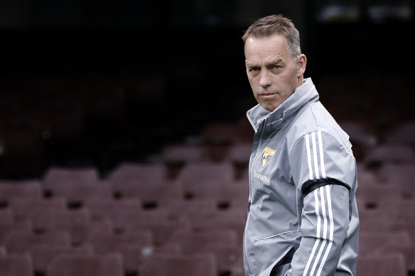 Hawthorn coach Alastair Clarkson.