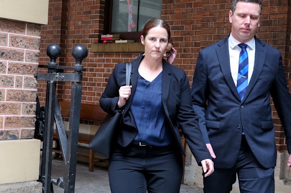 Senior Constable Jessica Pank outside the Supreme Court in 2024.