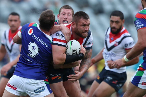 Jared Waerea-Hargreaves' Roosters looked out of sorts in a match they were expected to dominate.