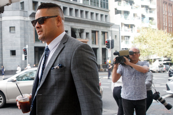 The former NRL star is accused of sexual assault on grand final night 2018.