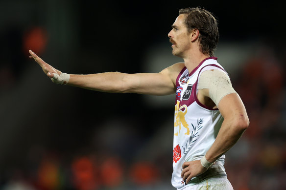 Lions forward Joe Daniher was singled out by former AFL coach Paul Roos for a poor performance.