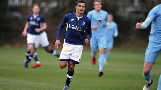 Tim Cahill marked his return to match action with a goal for Millwall u23s. 